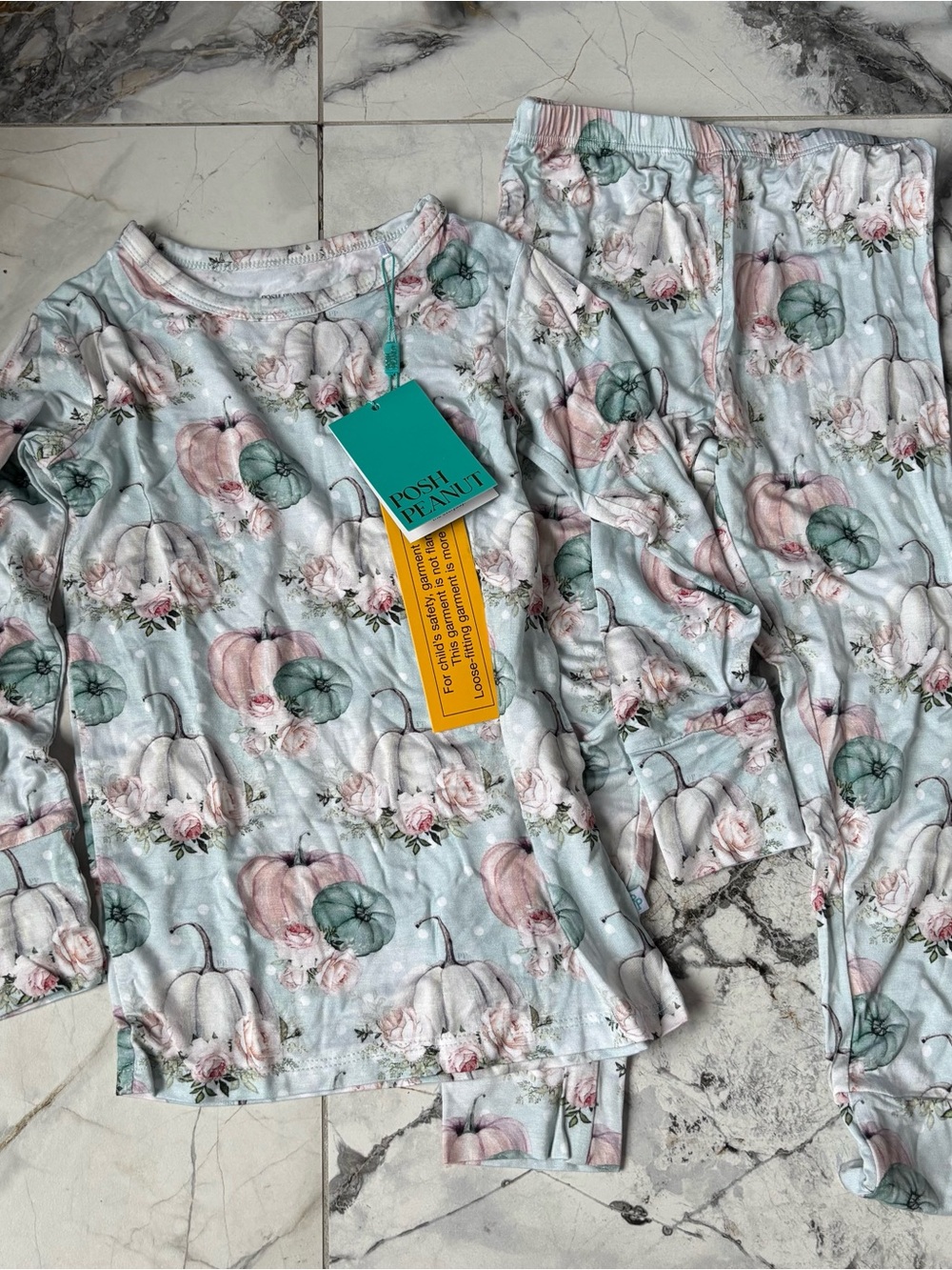 Posh Peanut Bamboo Jackie Pumkin Pjs 5T